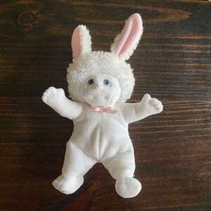1999 Angel Hugs Bunny Wings 8" Plush Stuffed Animal Toy Easter Decor vintage‎
